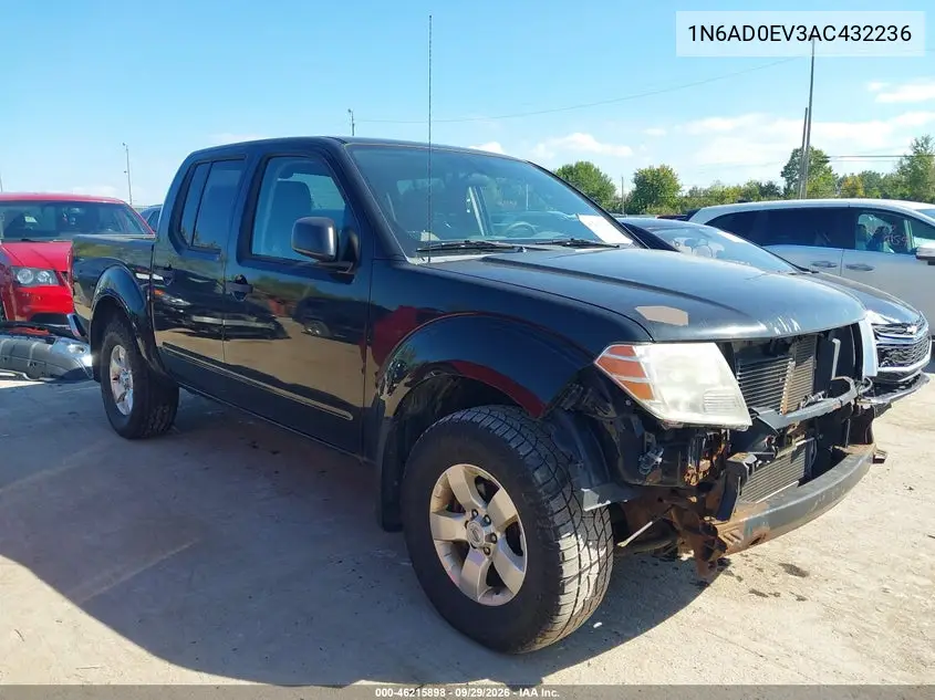 NISSAN NAVARA (FRONTIER) 2010, VIN 1N6AD0EV3AC432236