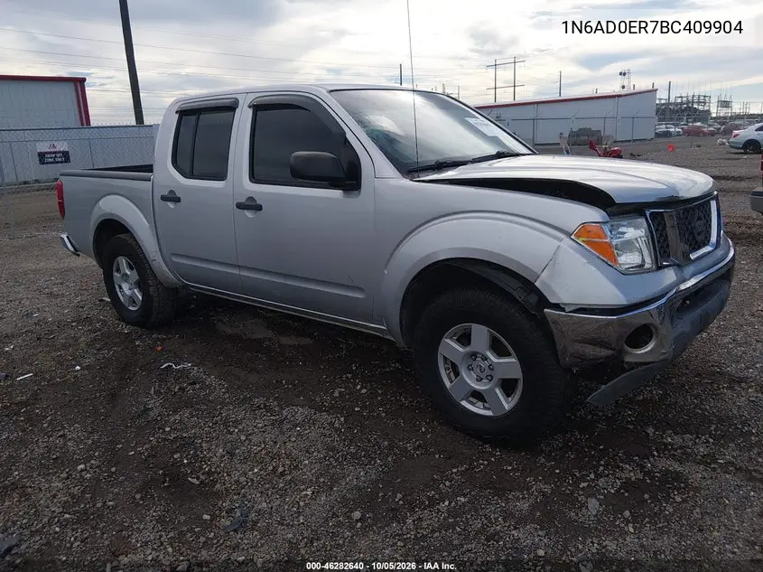 NISSAN NAVARA (FRONTIER) 2011, VIN 1N6AD0ER7BC409904