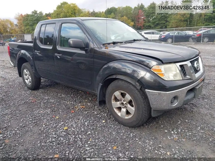 NISSAN NAVARA (FRONTIER) 2011, VIN 1N6AD0EV3BC428348