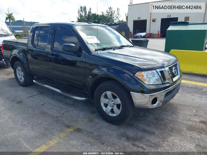 NISSAN NAVARA (FRONTIER) 2011, VIN 1N6AD0ER4BC442486