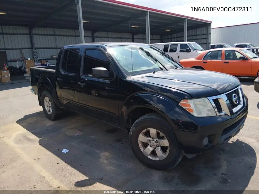 NISSAN NAVARA (FRONTIER) 2012, VIN 1N6AD0EV0CC472311
