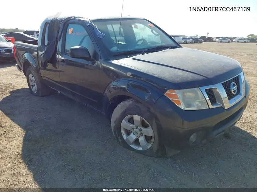 NISSAN NAVARA (FRONTIER) 2012, VIN 1N6AD0ER7CC467139