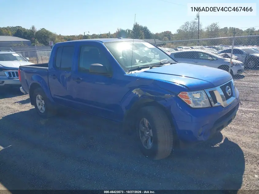 NISSAN NAVARA (FRONTIER) 2012, VIN 1N6AD0EV4CC467466