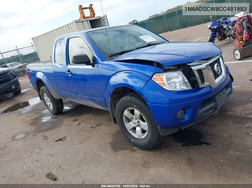 NISSAN NAVARA (FRONTIER) 2012, VIN 1N6AD0CW8CC481883