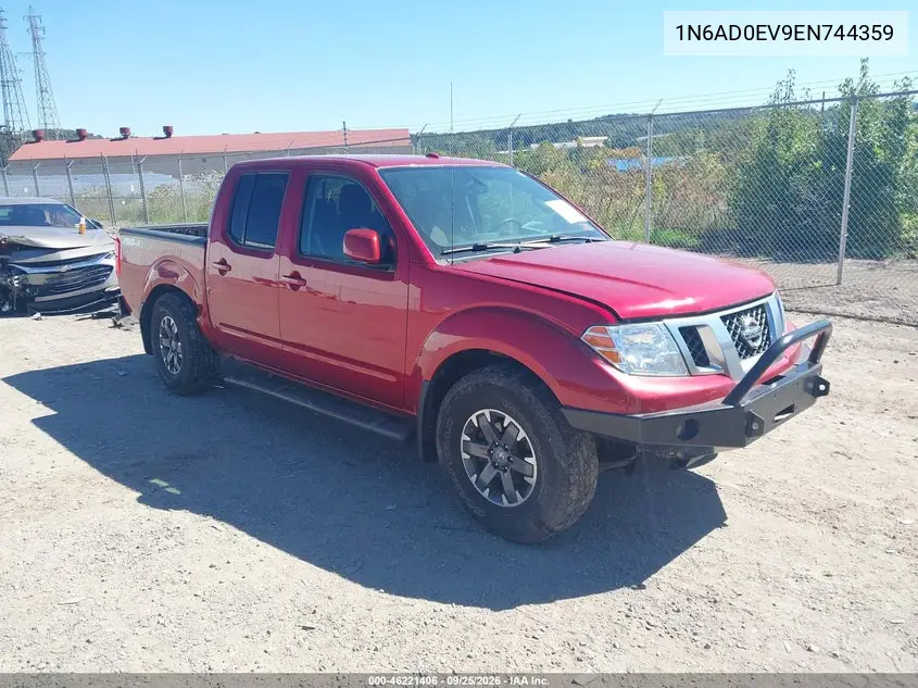 NISSAN NAVARA (FRONTIER) 2014, VIN 1N6AD0EV9EN744359