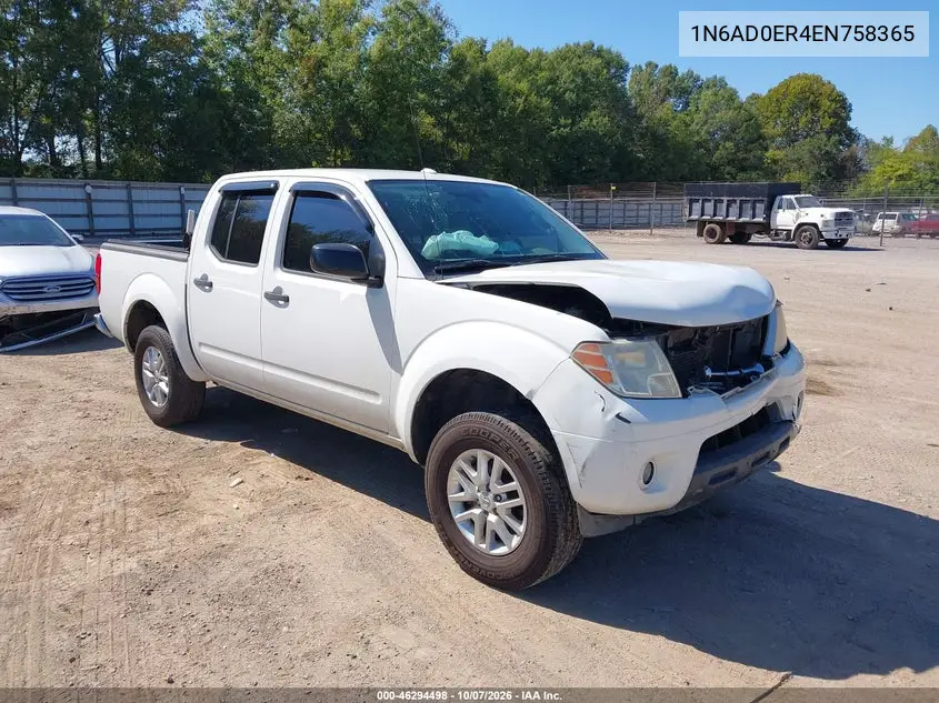 NISSAN NAVARA (FRONTIER) 2014, VIN 1N6AD0ER4EN758365