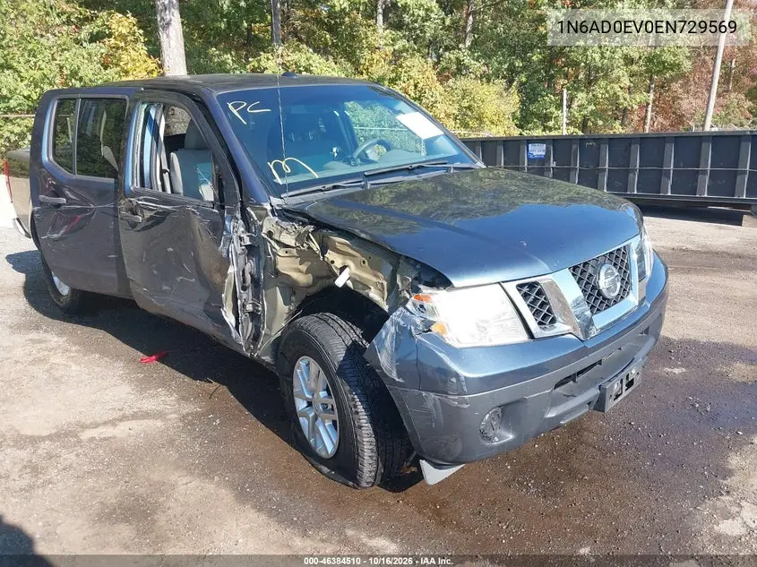 NISSAN NAVARA (FRONTIER) 2014, VIN 1N6AD0EV0EN729569