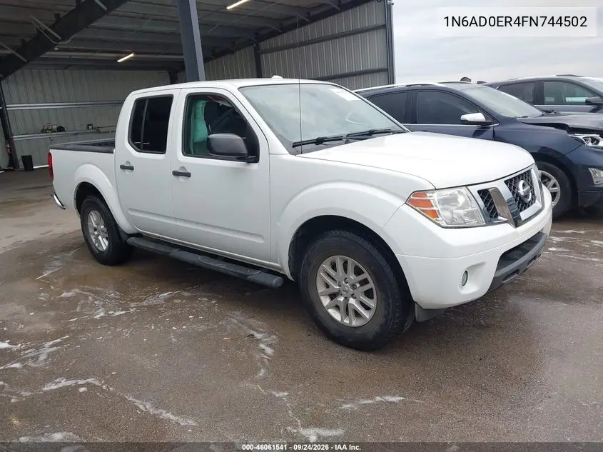 NISSAN NAVARA (FRONTIER) 2015, VIN 1N6AD0ER4FN744502