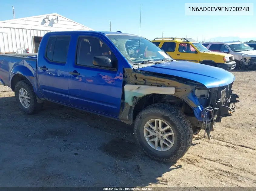 NISSAN NAVARA (FRONTIER) 2015, VIN 1N6AD0EV9FN700248