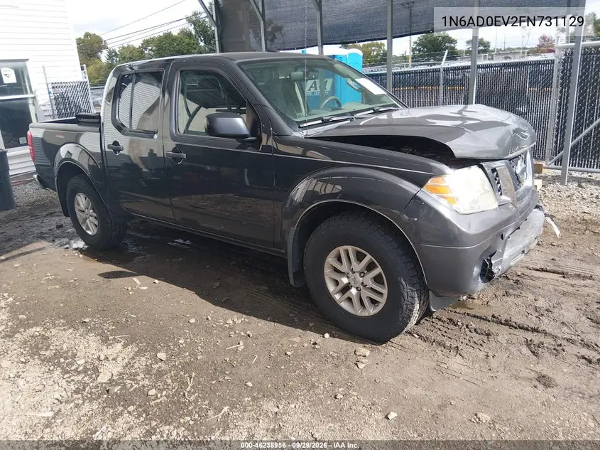 NISSAN NAVARA (FRONTIER) 2015, VIN 1N6AD0EV2FN731129
