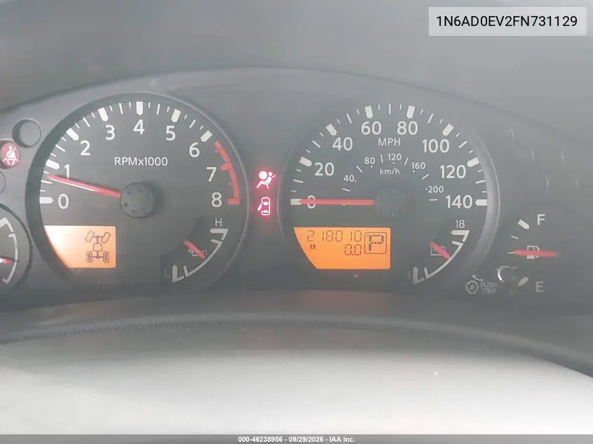 2015 NISSAN NAVARA (FRONTIER) VIN 1N6AD0EV2FN731129 — фото 7