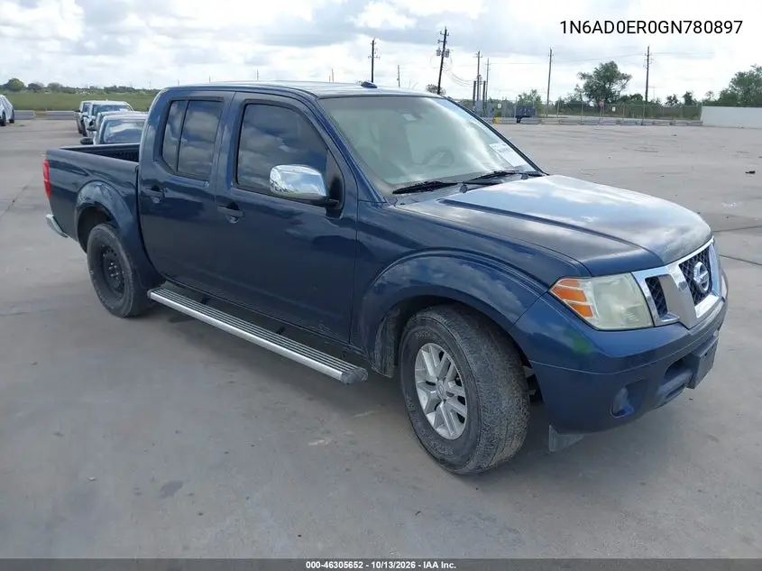 NISSAN NAVARA (FRONTIER) 2016, VIN 1N6AD0ER0GN780897