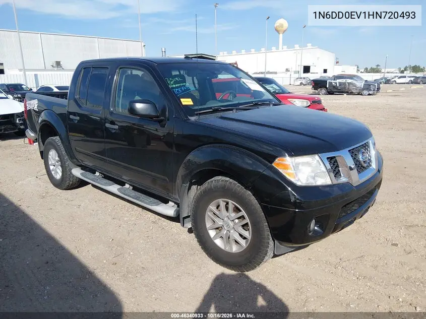 NISSAN NAVARA (FRONTIER) 2017, VIN 1N6DD0EV1HN720493