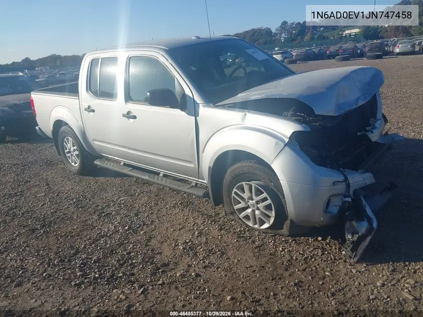 NISSAN NAVARA (FRONTIER) 2018, VIN 1N6AD0EV1JN747458