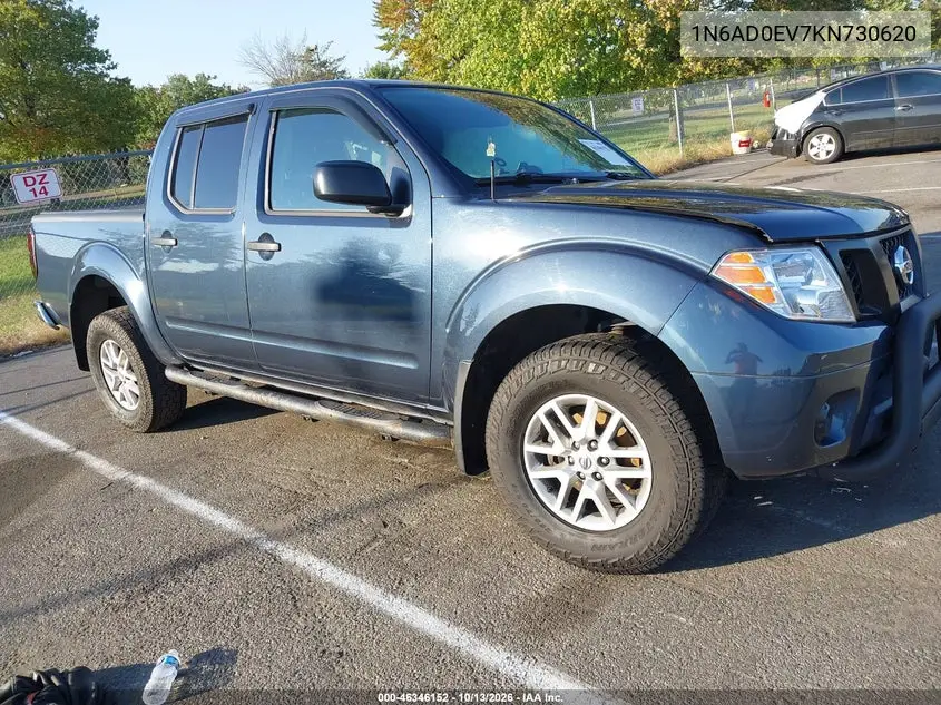 NISSAN NAVARA (FRONTIER) 2019, VIN 1N6AD0EV7KN730620