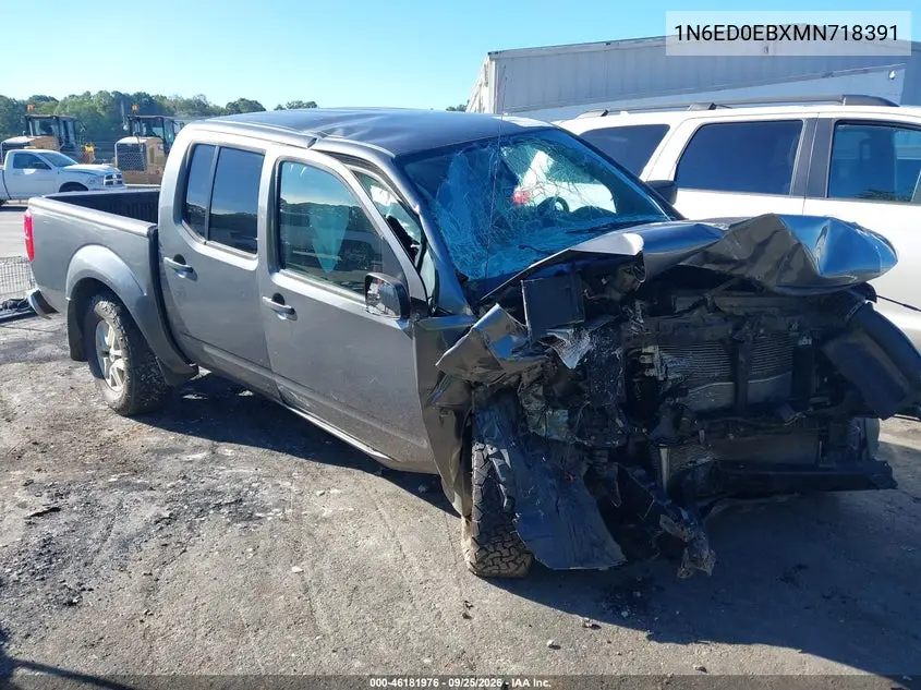 NISSAN NAVARA (FRONTIER) 2021, VIN 1N6ED0EBXMN718391