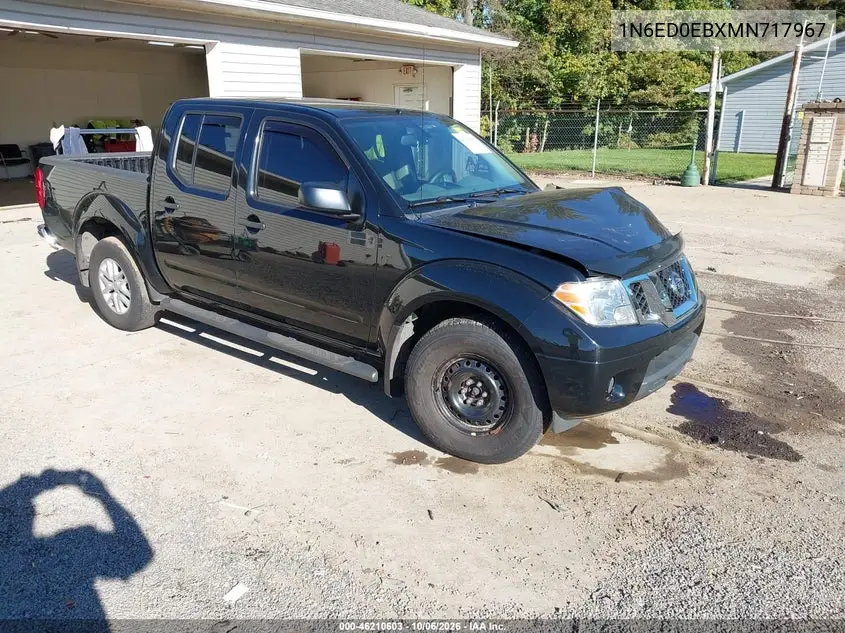 NISSAN NAVARA (FRONTIER) 2021, VIN 1N6ED0EBXMN717967