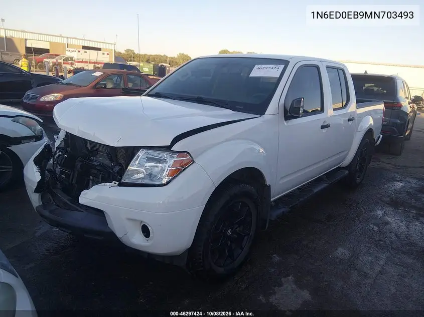 2021 NISSAN NAVARA (FRONTIER) VIN 1N6ED0EB9MN703493 — фото 2