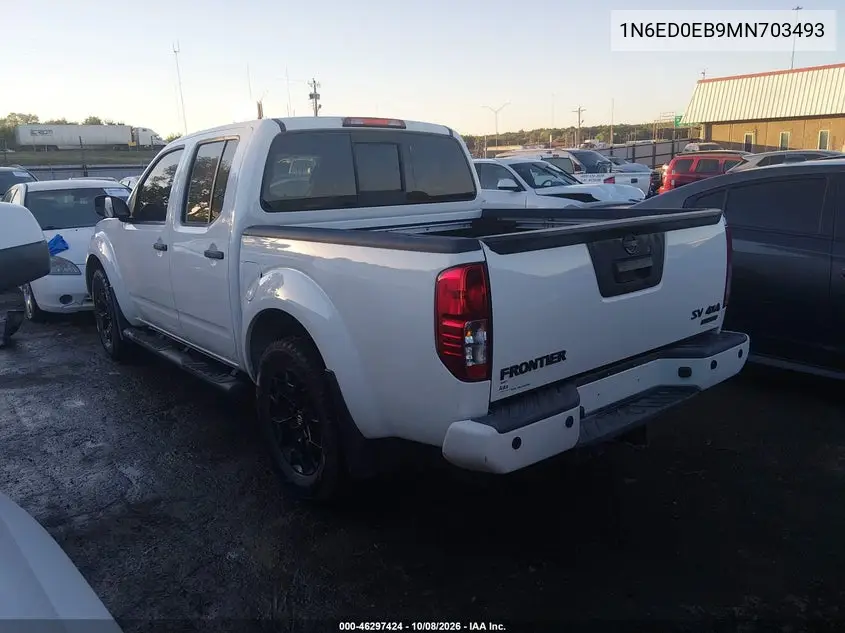 2021 NISSAN NAVARA (FRONTIER) VIN 1N6ED0EB9MN703493 — фото 3