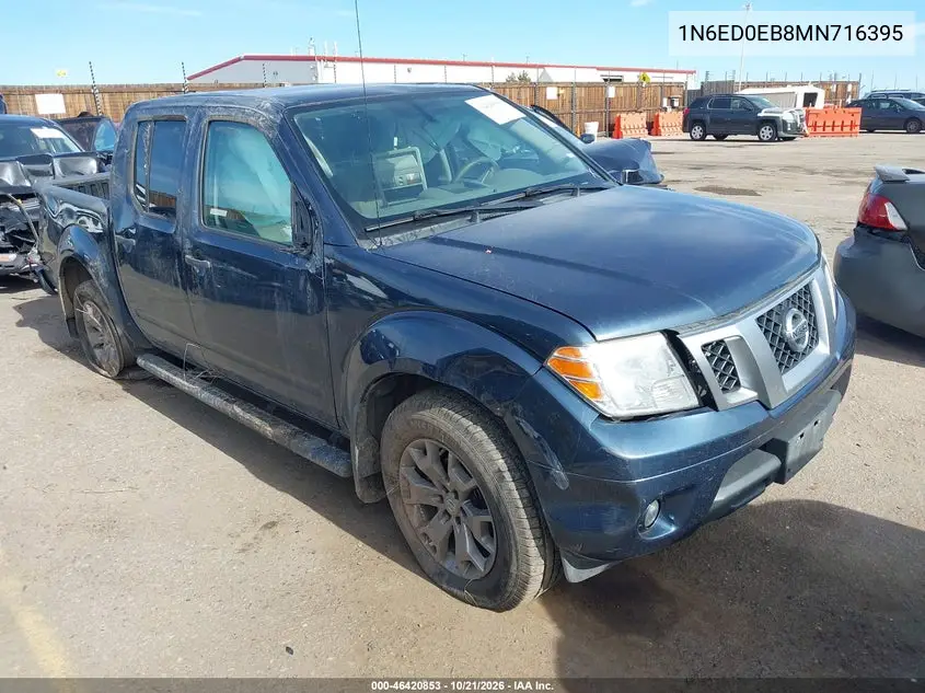 NISSAN NAVARA (FRONTIER) 2021, VIN 1N6ED0EB8MN716395
