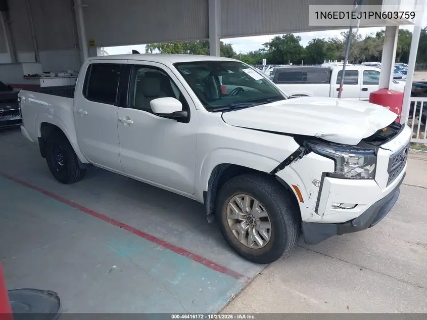 NISSAN NAVARA (FRONTIER) 2023, VIN 1N6ED1EJ1PN603759