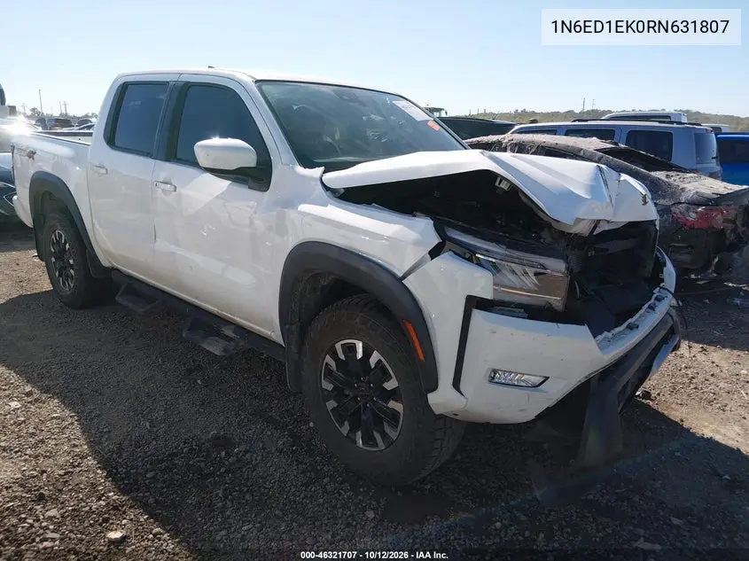 NISSAN NAVARA (FRONTIER) 2024, VIN 1N6ED1EK0RN631807