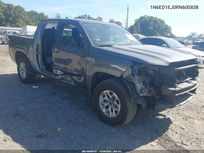 NISSAN NAVARA (FRONTIER) 2024, VIN 1N6ED1EJ0RN600838