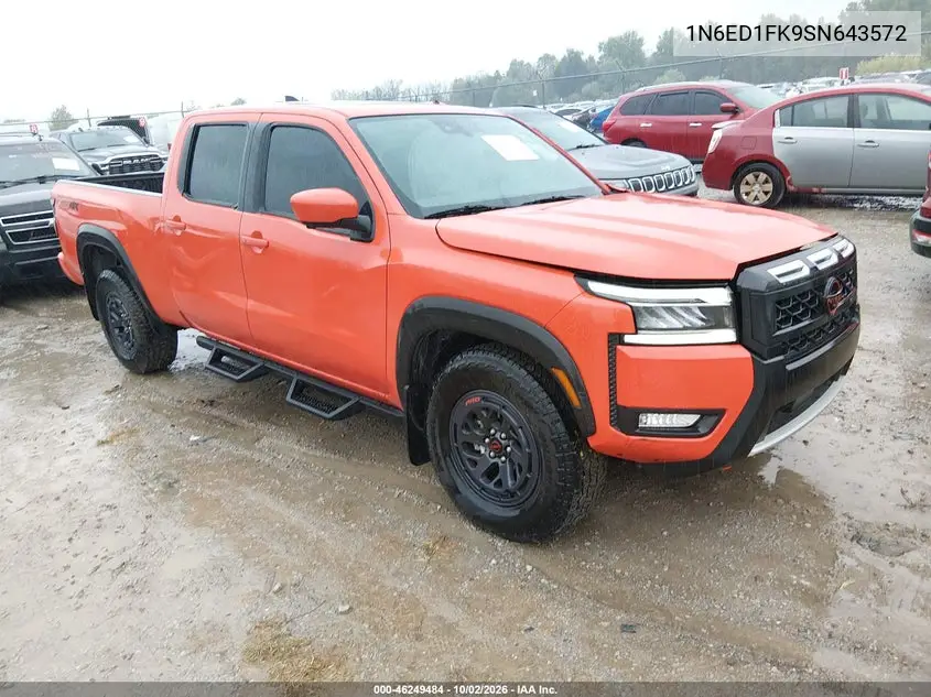 NISSAN NAVARA (FRONTIER) 2025, VIN 1N6ED1FK9SN643572
