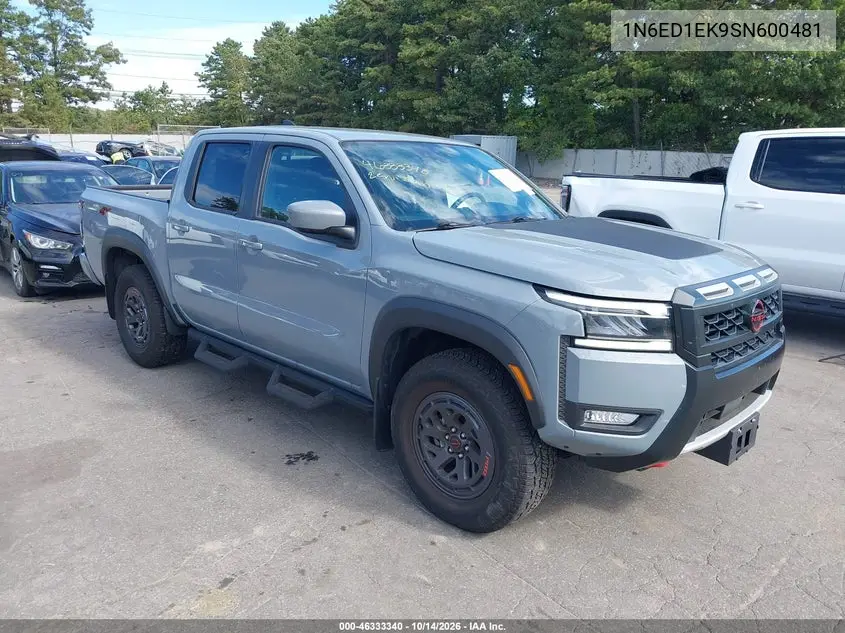 NISSAN NAVARA (FRONTIER) 2025, VIN 1N6ED1EK9SN600481