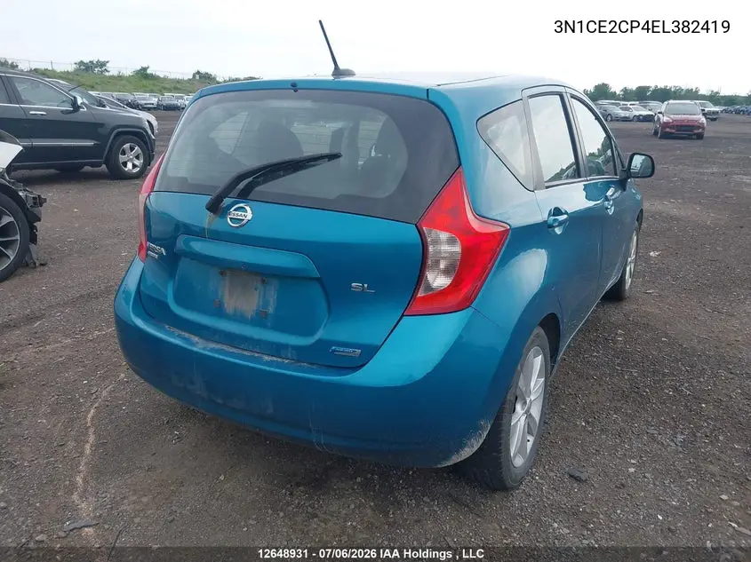 2014 NISSAN NOTE VIN 3N1CE2CP4EL382419 — фото 4