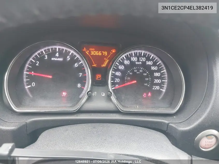 2014 NISSAN NOTE VIN 3N1CE2CP4EL382419 — фото 7