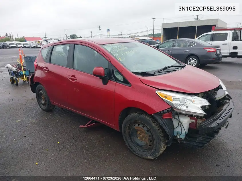 NISSAN NOTE 2014, VIN 3N1CE2CP5EL369095