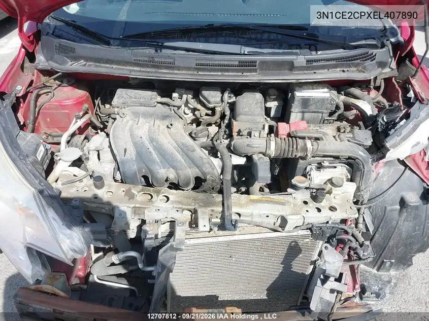 2014 NISSAN NOTE VIN 3N1CE2CPXEL407890 — фото 10