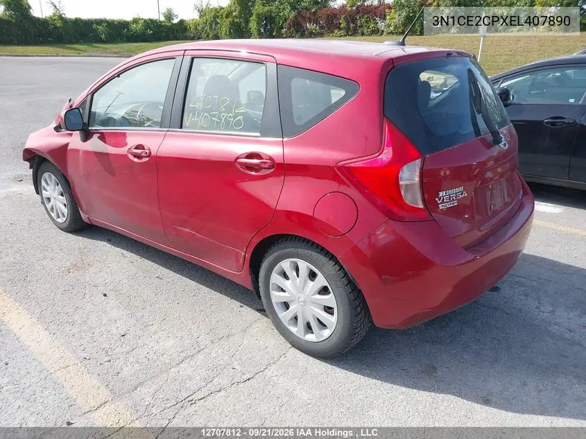 2014 NISSAN NOTE VIN 3N1CE2CPXEL407890 — фото 3