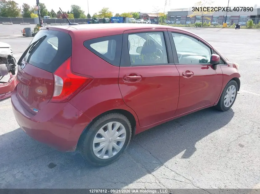 2014 NISSAN NOTE VIN 3N1CE2CPXEL407890 — фото 4