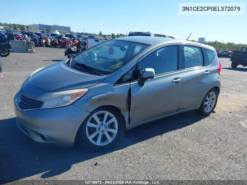 2014 NISSAN NOTE VIN 3N1CE2CP0EL372079 — фото 2