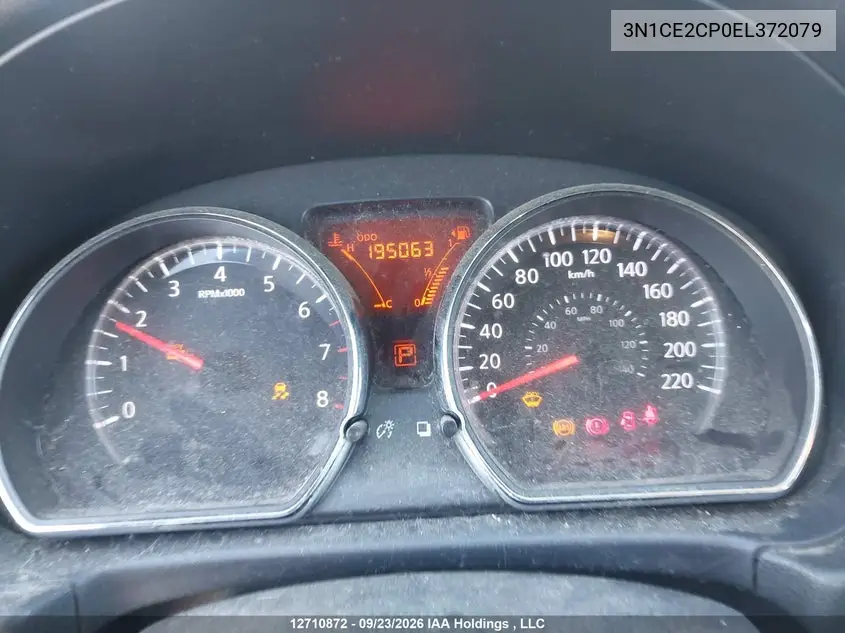 2014 NISSAN NOTE VIN 3N1CE2CP0EL372079 — фото 7