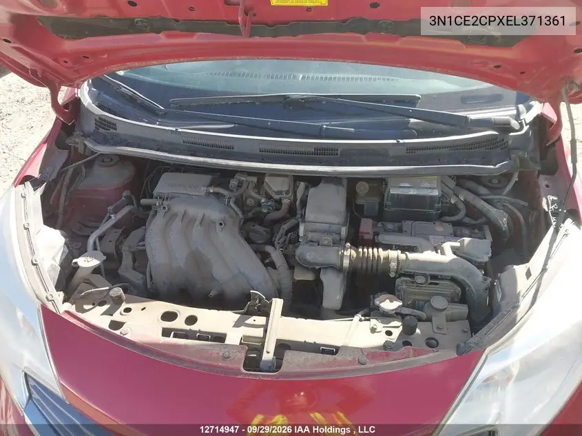 2014 NISSAN NOTE VIN 3N1CE2CPXEL371361 — фото 10