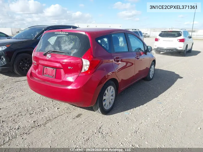 2014 NISSAN NOTE VIN 3N1CE2CPXEL371361 — фото 4
