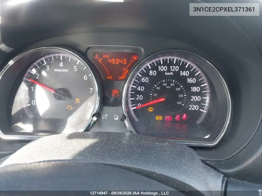 2014 NISSAN NOTE VIN 3N1CE2CPXEL371361 — фото 7
