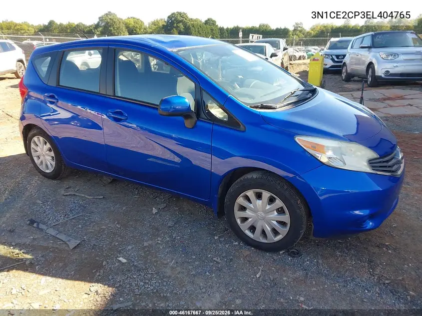 NISSAN NOTE 2014, VIN 3N1CE2CP3EL404765