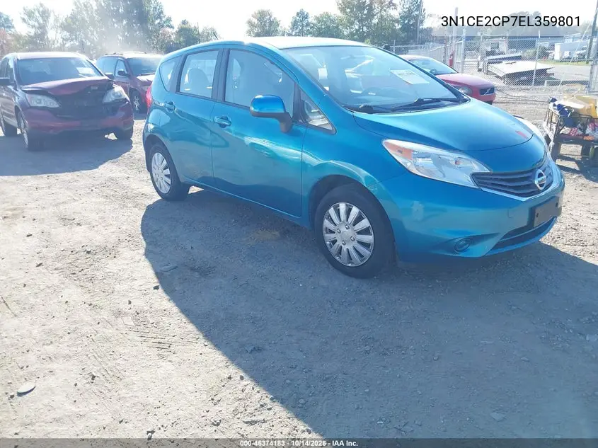 NISSAN NOTE 2014, VIN 3N1CE2CP7EL359801