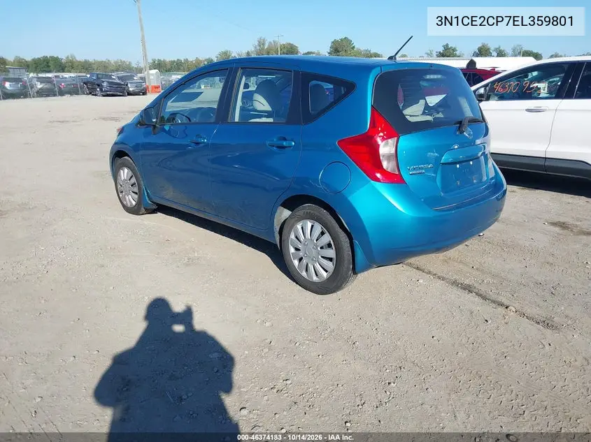 2014 NISSAN NOTE VIN 3N1CE2CP7EL359801 — фото 3