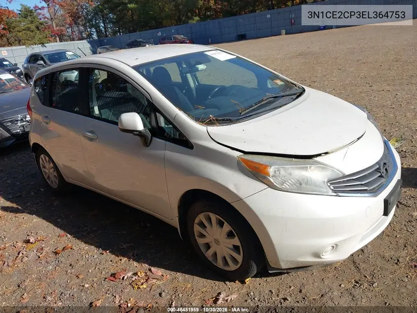 NISSAN NOTE 2014, VIN 3N1CE2CP3EL364753
