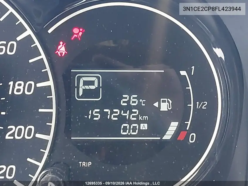 2015 NISSAN NOTE VIN 3N1CE2CP8FL423944 — фото 15