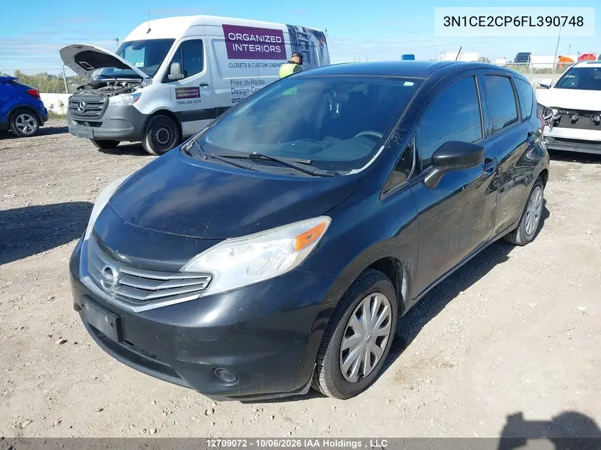 2015 NISSAN NOTE VIN 3N1CE2CP6FL390748 — фото 2