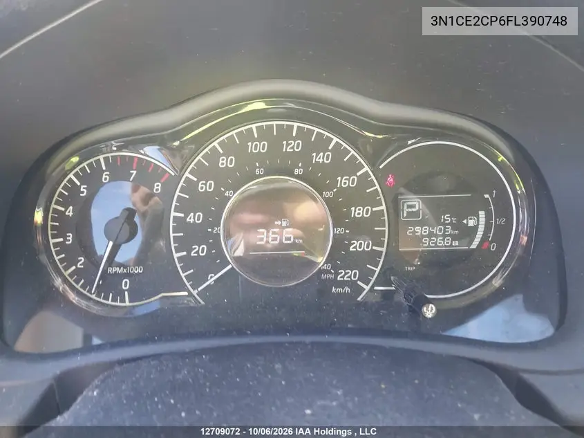 2015 NISSAN NOTE VIN 3N1CE2CP6FL390748 — фото 7