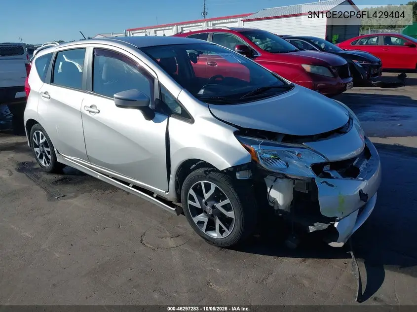 NISSAN NOTE 2015, VIN 3N1CE2CP6FL429404
