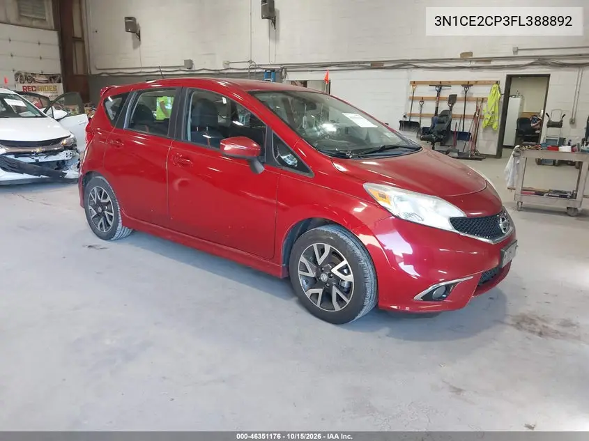 NISSAN NOTE 2015, VIN 3N1CE2CP3FL388892
