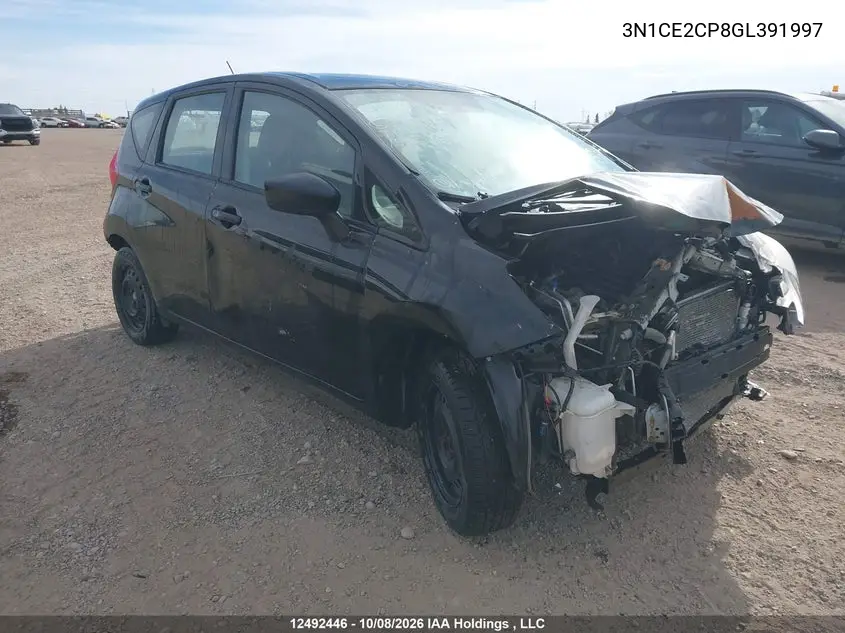 NISSAN NOTE 2016, VIN 3N1CE2CP8GL391997